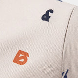 Boaz | Witte polo met print