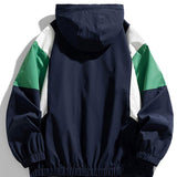 Bob | Windjack met colour-block design en capuchon