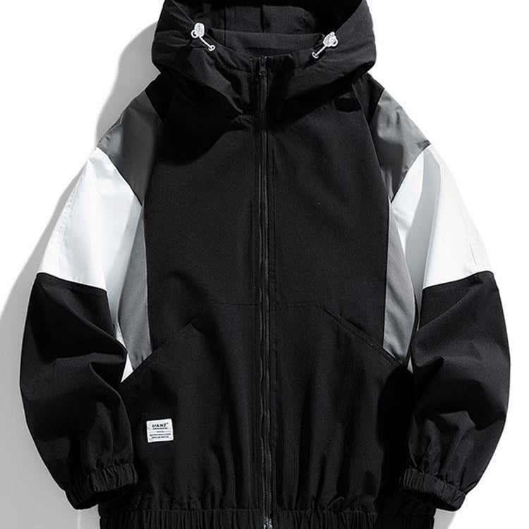 Bob | Windjack met colour-block design en capuchon