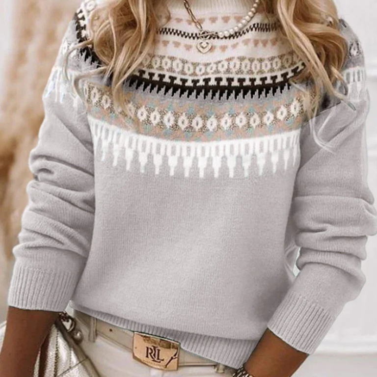 Wanda - Sweter w Stylu Nordyckim