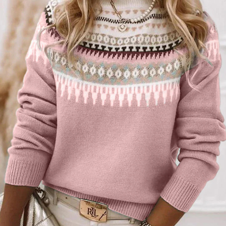Wanda - Sweter w Stylu Nordyckim
