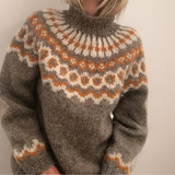 Cyprianna - Wełniany sweter w stylu vintage