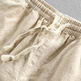 Cees | Linnen katoenen cropped broek