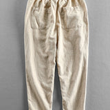 Cees | Linnen katoenen cropped broek