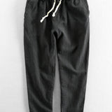 Cees | Linnen katoenen cropped broek