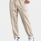Cees | Linnen katoenen cropped broek