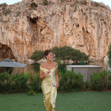 Barbara - Sukienka Maxi z Satyny