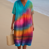 Emma - Sukienka Tie-Dye przy Zachodzie Słońca