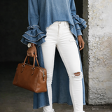 Matylda - Bluzka Casual Denim