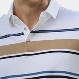 Kamil - Koszulka polo w kolorowe paski