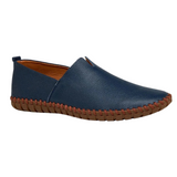 Jarosław - Przewiewne skórzane loafersy casual