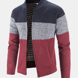 Finn | Gebreid vest met baseballkraag en rits