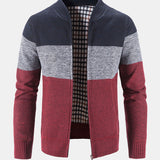 Finn | Gebreid vest met baseballkraag en rits