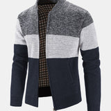Finn | Gebreid vest met baseballkraag en rits