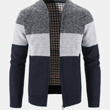 Finn | Gebreid vest met baseballkraag en rits