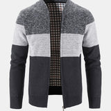 Finn | Gebreid vest met baseballkraag en rits