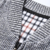 Finn | Gebreid vest met baseballkraag en rits