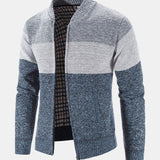 Finn | Gebreid vest met baseballkraag en rits