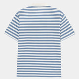 Fokko | Blauwe gestreepte polo