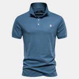Frank | Marineblauwe klassieke polo