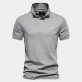 Frank | Marineblauwe klassieke polo