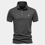 Frank | Marineblauwe klassieke polo
