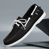 Geerten | Zwarte leren business loafers