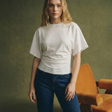 Ardena - Drape bawelnka t-shirt