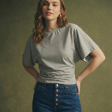 Ardena - Drape bawelnka t-shirt