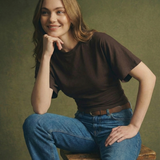 Ardena - Drape bawelnka t-shirt