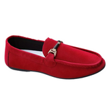 Czesław - Zamszowe loafersy biznesowe