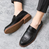 Wiesław - Skórzane loafersy na eleganckie okazje