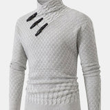 Oliwer - Żakardowy golf z detalami ze sprzączkami
