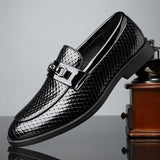 Hartger | Witte leren nette loafers