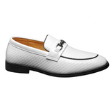 Hartger | Witte leren nette loafers