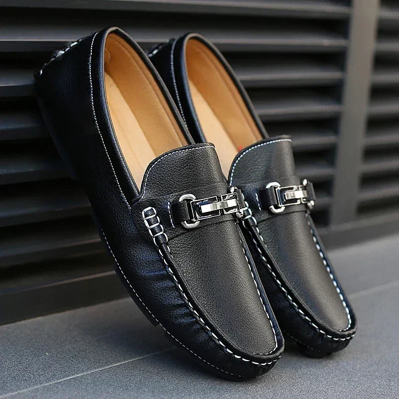 Bogumił - Klasyczne skórzane loafersy