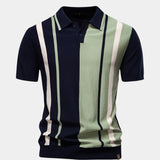 Jacco | Polo met verticale retrostrepen