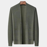 Ubbo | Camelkleurig open gebreid vest