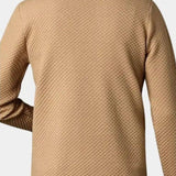 Ubbo | Camelkleurig open gebreid vest