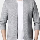 Ubbo | Camelkleurig open gebreid vest
