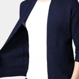Ubbo | Camelkleurig open gebreid vest