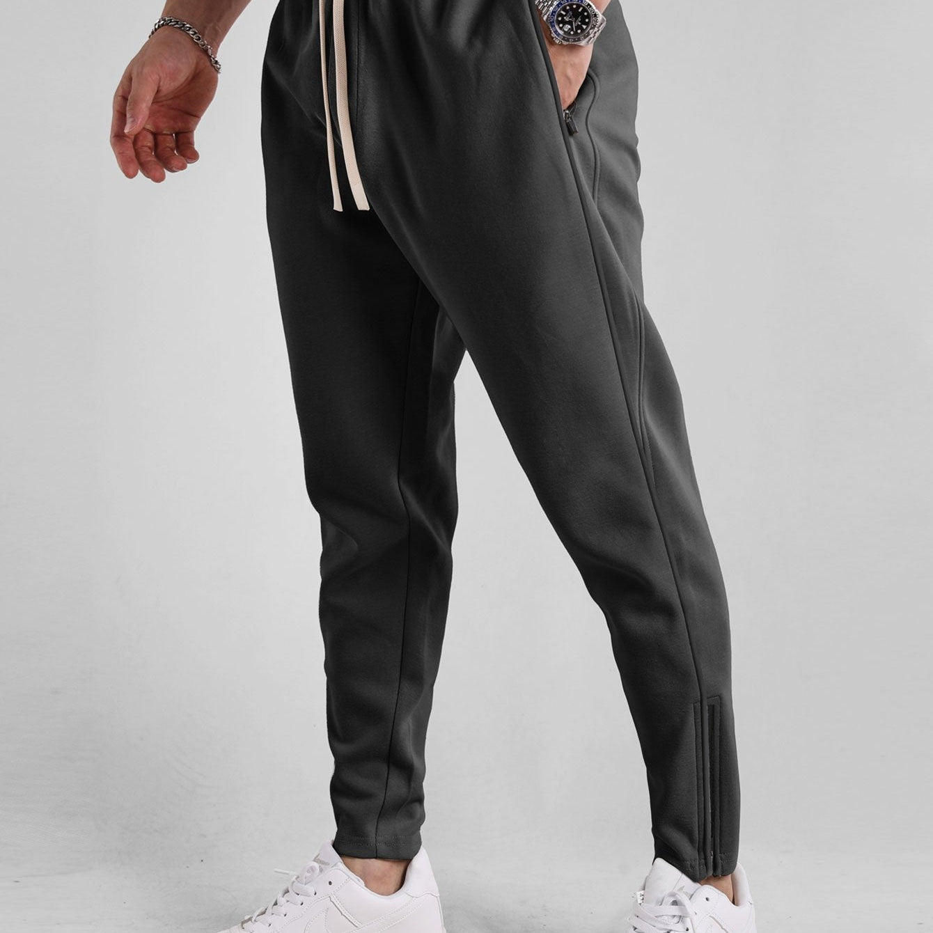 Jan | Joggingbroek met ritssluitingzoom