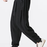 Jasper | Linnen harem broek met riem