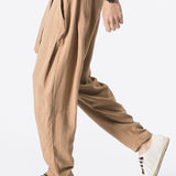 Jasper | Linnen harem broek met riem