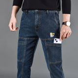 Jip | Stevige utility-jeans met verstevigde panelen
