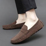 Jorg | Marineblauwe suède bootloafers