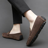 Jorg | Marineblauwe suède bootloafers