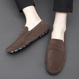 Jorg | Marineblauwe suède bootloafers
