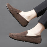 Jorg | Marineblauwe suède bootloafers
