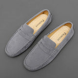 Jorg | Marineblauwe suède bootloafers